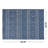 Blue Rectangle Polypropylene 5'3"x7' Rug