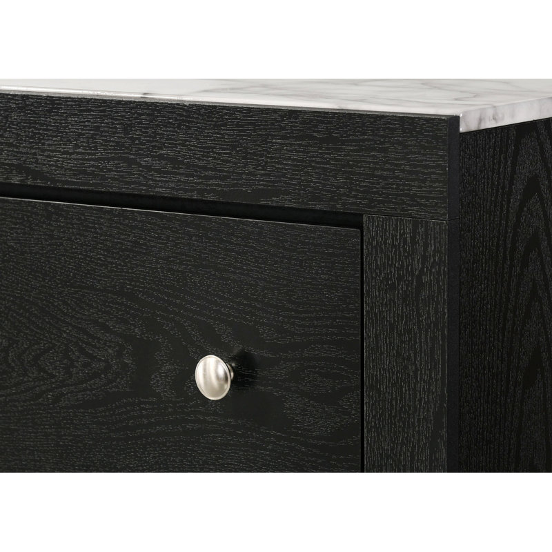 black dresser marble top Regency Bow Front 8-Drawer dried wood helps prevent warping Black Dresser Marble Top -