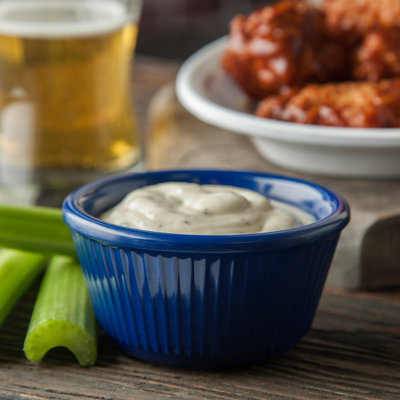 Melamine Fluted Bowl Sauce Ramekin, 4 oz