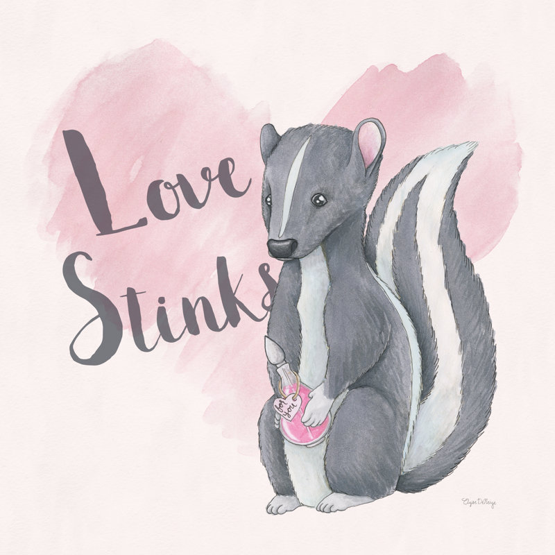 My Furry Valentine II by Elyse DeNeige - Wrapped Canvas Painting, 30cm H x 30cm W x 3.8cm D