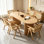 Simple Pine Solid Wood Rectangular Dining Table