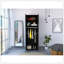 Slim Armoire Barkley, chambre à coucher, noir