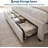 Upholstered Bed Frame with Headboard, Platform Bed with Storage Headboard, Charging Station, Metal Drawers, Wooden Slats-195565548-195565536