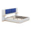 Lit plateforme tapissier avec panneau, coins arrondis doux anti-collision-120877469-120877471