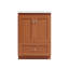 Meuble-lavabo l 25 po x P 22 po x H 35 po Shaker en aulne moyen avec comptoir en céramique blanc-1706480413