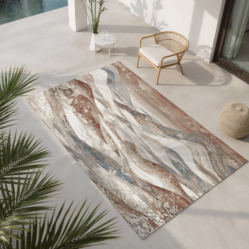Tapis intérieur et extérieur Tranquil Crest, Rectangle 1 pi 6 po x 2 pi 6 po
