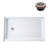 60 in. x 36 in. Alcove Acrylic Shower Base in Glossy White With Left Drain, Drain Included-115186103