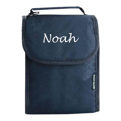 Personalized Insulated Reusable Tough Polyester Lunchbox Gift with Custom Name - Ideal for School Picnics & Travel