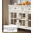 American Style Solid Wood & Glass Sideboard