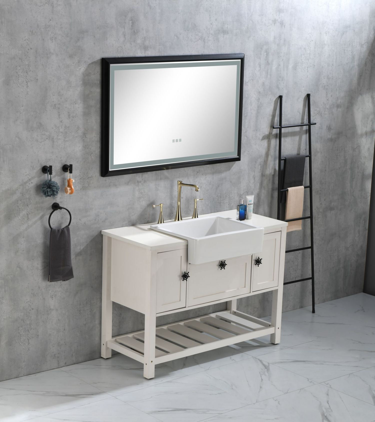 HHK HOME Bathroom Vanities Without Tops 48 In. W X 20-1/2 In. D ...