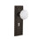 Mission Plate with Decorative Keyhole and White Porcelain Door Knob