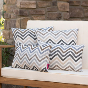 Ensemble de coussins décoratifs d'extérieur 4 pièces 