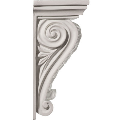 Endurathane Chestfield Corbel, 6 1/8"W x 4 5/8"D x 9 1/2"H, Factory Primed
