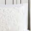 Literie 3 pièces en chenille de coton double / grand, blanc chic décontracté avec attaches et boutons à nouer sécurisés-126359322-126359320