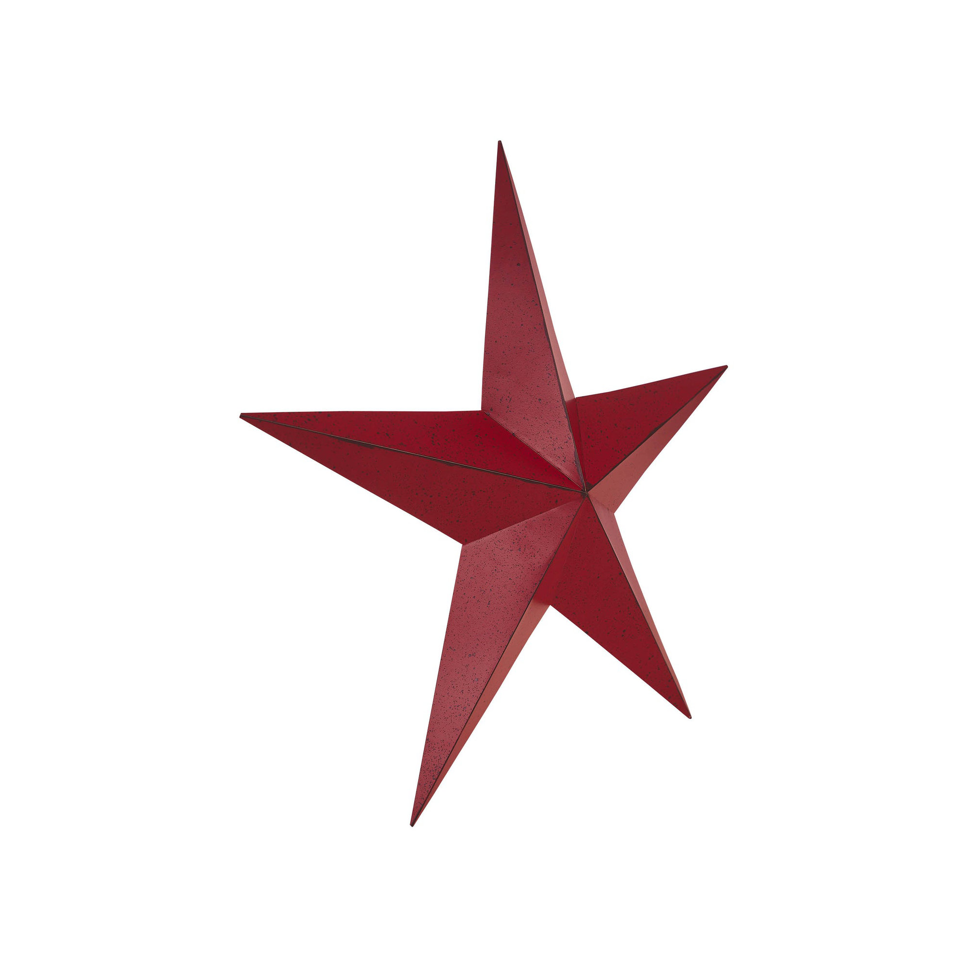  Festive Metal Star Wall Decor, Burgundy, 24" H x 24" W x 2.5" D