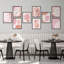 "Art moderne bohème rose Mid Century-101825725-101825722