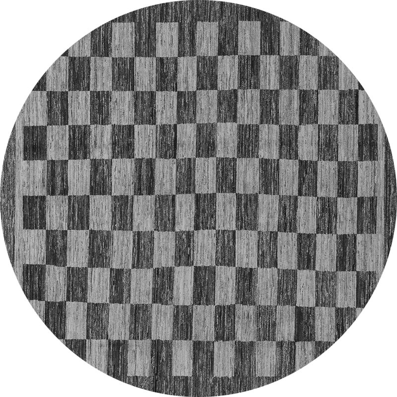 Weta Performance Checkered Indoor Rug, Round 8'