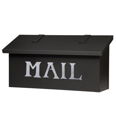 Classic Brass Wall Mounted Mailbox
