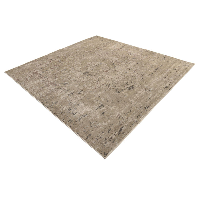 Cantrell Oriental Beige Area Rug, Square 13'1"