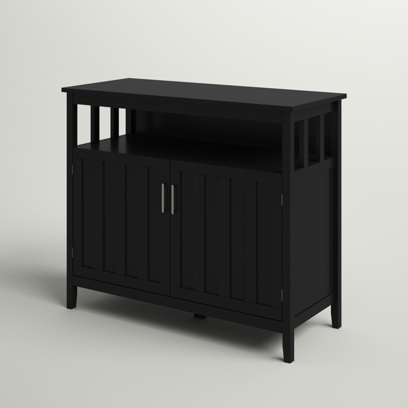 Buffet Ashalina, H 35,5 po x l 41,75 po x P 17,75 po, Noir 1