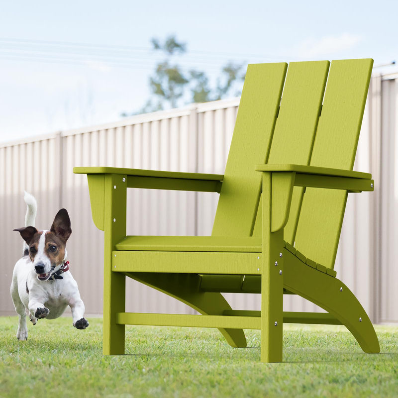 Adirondack Chair with Cup Holder, Avocado Green