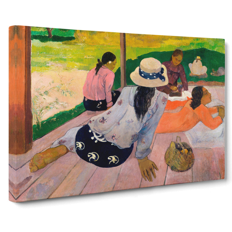 The Siesta by Paul Gauguin - Wrapped Canvas Painting, 40cm H x 60cm W x 3cm D