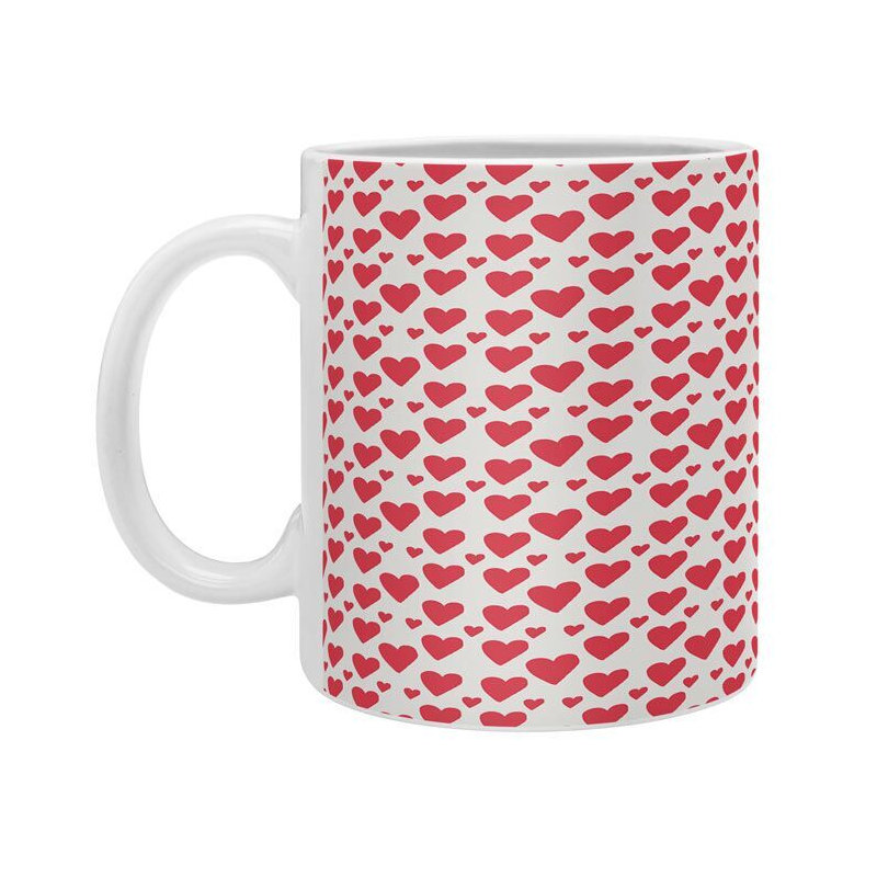 Grande tasse à café jolie little hearts