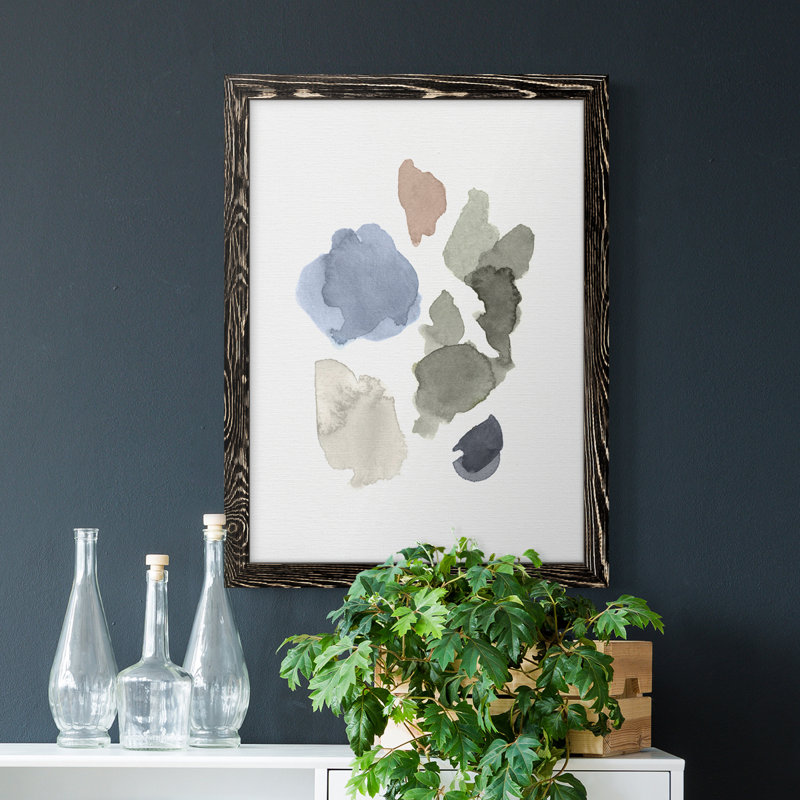 Toile encadrée de qualité supérieure Fresh Start II - prête à être accrochée, Noir, H 44 po x l 31 po x P 1 po