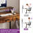 31.4'' W Small Computer Desk with Drawers, Monitor Stand & Hooks-878453878