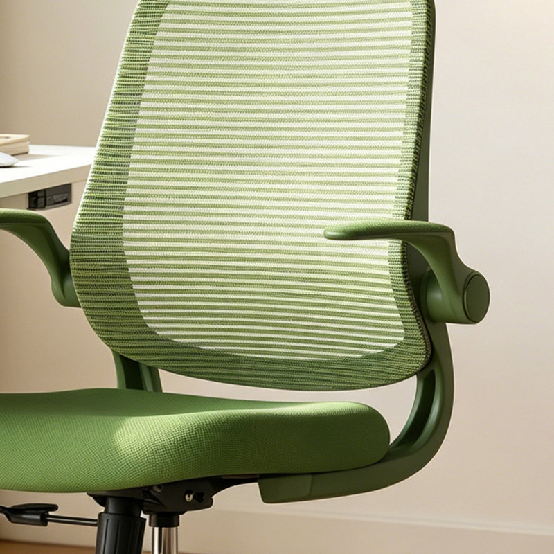 Ergonomic Office Chair,Mesh Task Chair With Flip-Up Armrests, Green