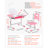 Kids Chair and Desk Set Table Lamp Adjustable Height & Tilted Desktop -1688823209