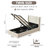 Juanetta Hydraulic Lift Up Storage Wingback Upholstered Platform Bed-881796716-934791230
