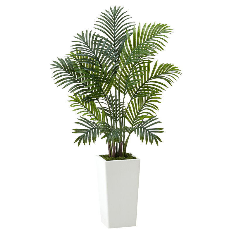 121.9cm Faux Palm Plant in Planter