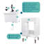 Hamed 24" W x 21.75" D x 49.75" H Single Laundry Room Vanity Set-988638532