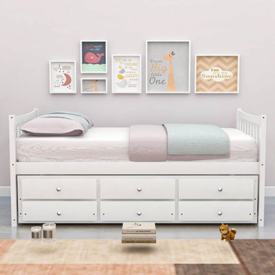 Badi Kids Twin with Trundle with Drawers