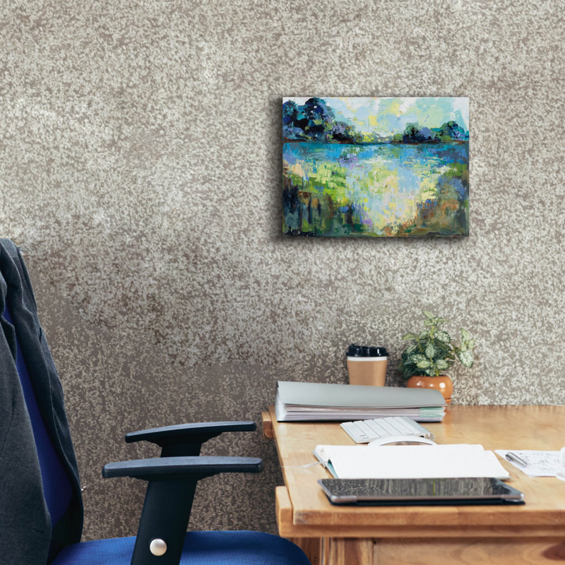 «Tranquility» par Jeanette Vertentes, H 12 po x l 16 po x P 0,75 po