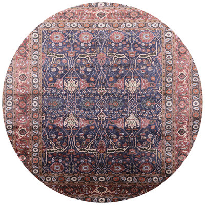 Tapis brun à motif oriental