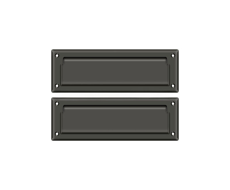 9" in x 3" Brass Mail Slot, Oil Rubbed Bronze