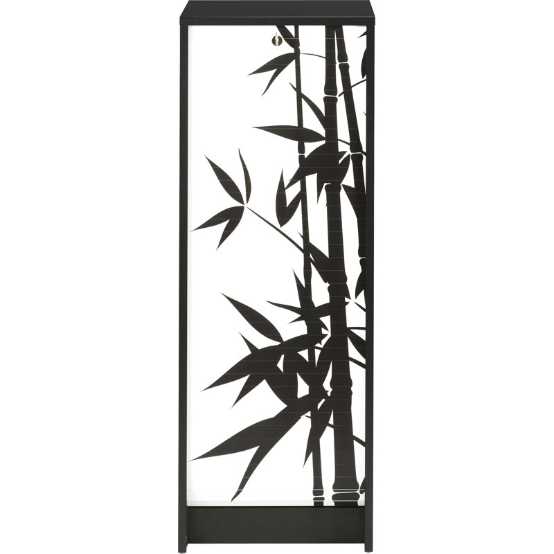 Gratiana 1 -Door 5 -Shelf, Black