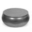 Table basse cylindrique en aluminium