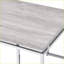 Chêne naturel Table basse chromée - Centre de table spacieux et moderne avec base stable