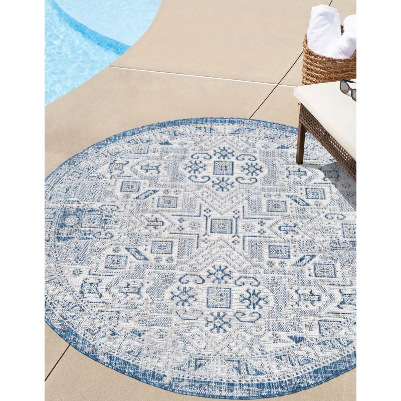 Amhlaidh Indoor / Outdoor Rug, Round 5'3"