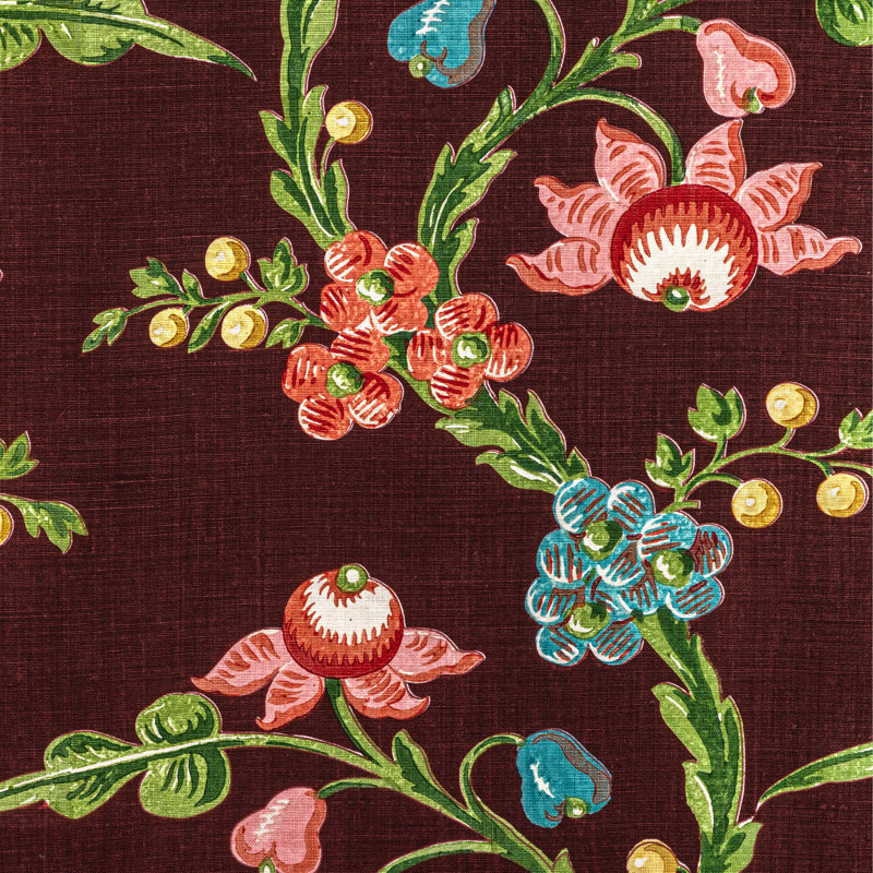 Le Brun 100% Linen Fabric, Aubergine