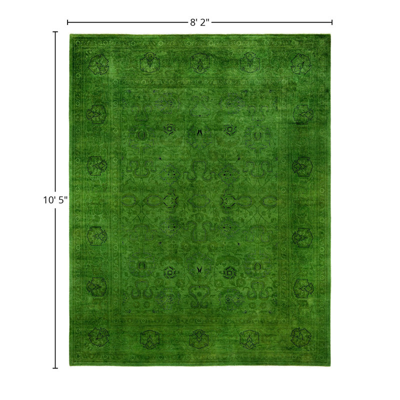 Overdyed One-of-a-Kind 8' 2" X 10' 5" Hand Knotted Area Rug