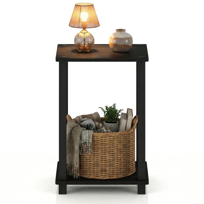 Petite table d'appoint Simplistic, Espresso / Noir