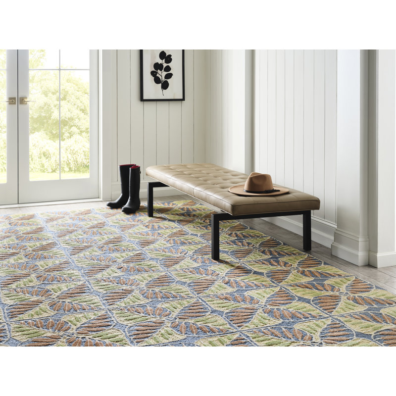 Quartet Hand-Tufted New Zealand Wool Area Rug High-Low Textured, 2'6" x 5'
