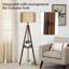 Lampe trépied avec tablettes Boho