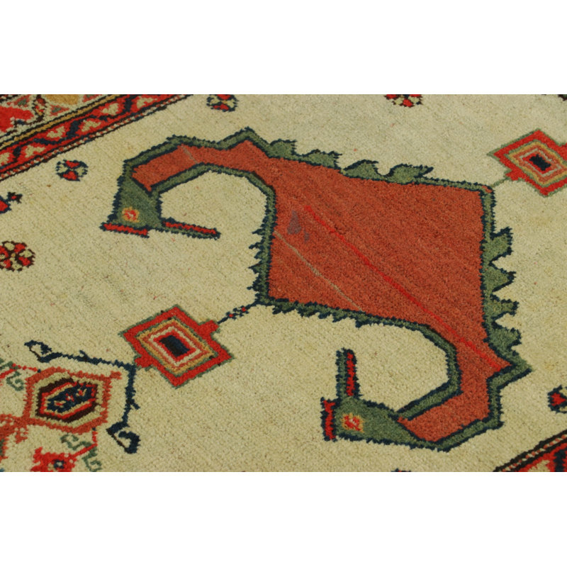 Antique One-of-a-Kind 3'1" X 4'3" Hand Knotted Area Rug