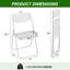 Chaises pliantes en plastique à motif ajouré-702198418