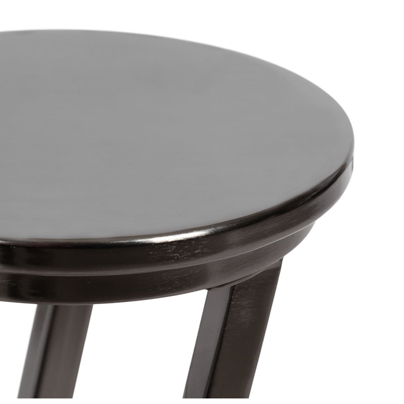 Table à boisson ronde Aja, Brun